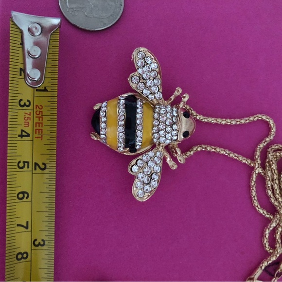 NWT Betsey Johnson Bee Necklace - Picture 6 of 9